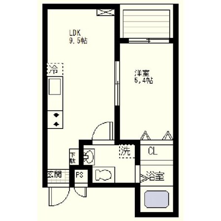 熱田神宮伝馬町駅 徒歩3分 2階の物件間取画像